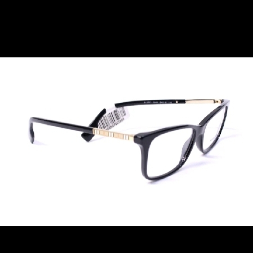 Gold and Black Rectangular Glasses with Elegant Accents